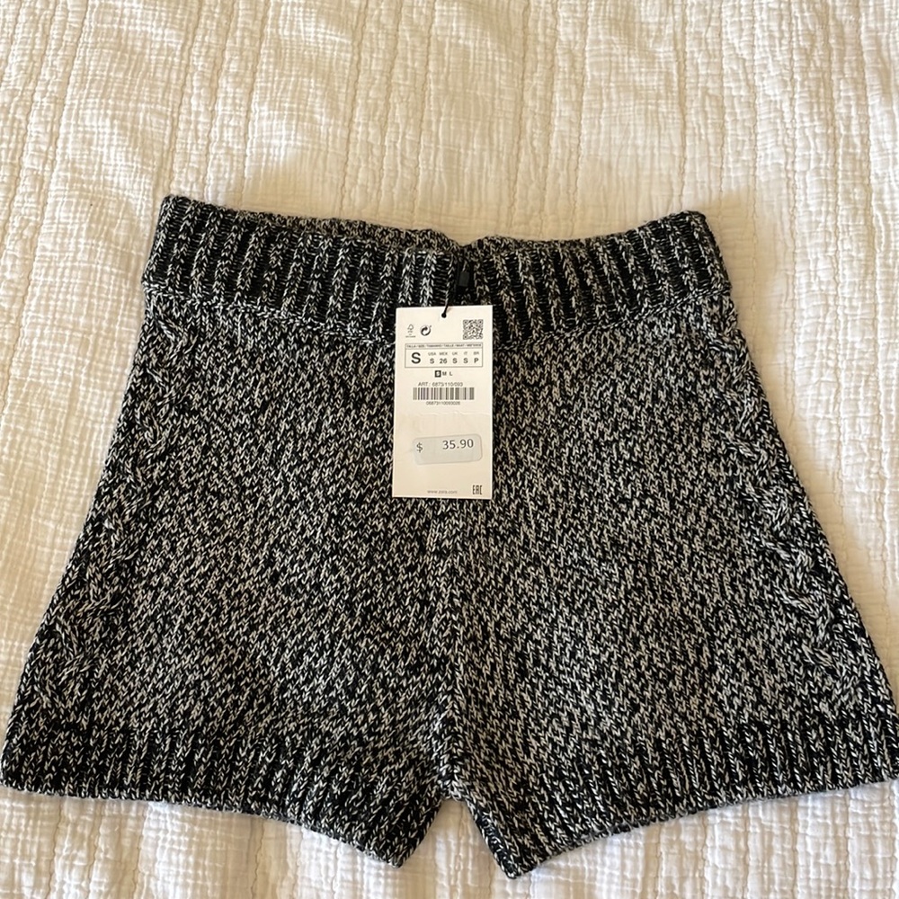NWT Zara Sweater Knit Shorts